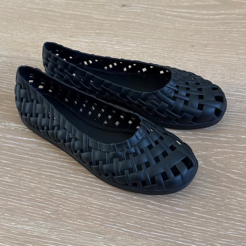 Melissa Possession Ballerina Ballet Flats Jelly Size 6 in Black